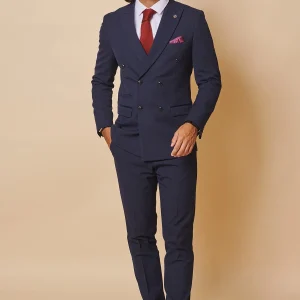 Bromley - Navy double breasted