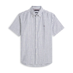 Linen Blend Bengal Stp S/S Rf