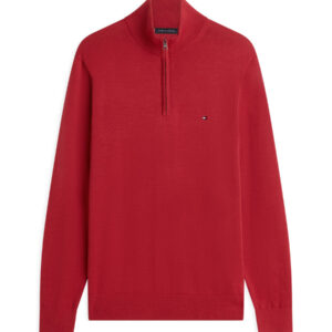 Essential Cotton Zip Mock
